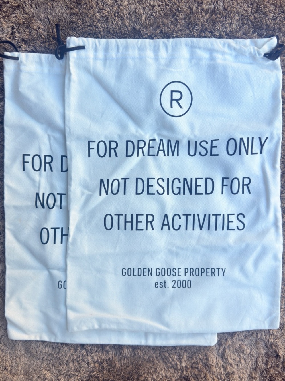 GOLDEN GOOSE - Dust Bag (Pair) Authentic